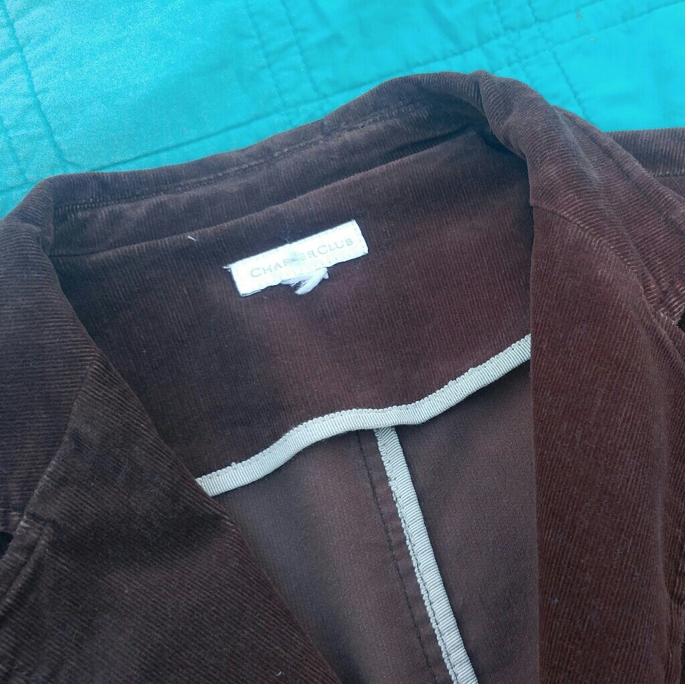 Brown corduroy jacket - Picture 3 of 4